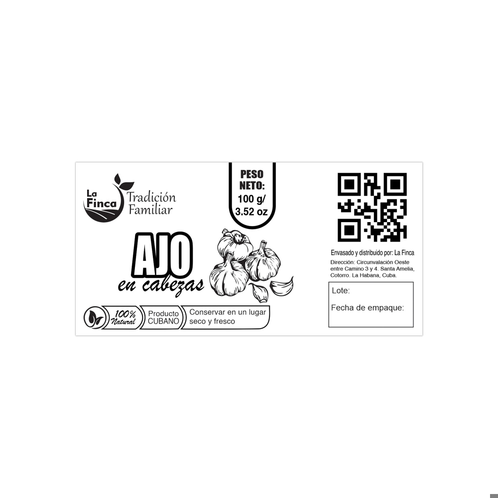 Ajo en cabezas La Finca (100 g / 3.52 oz) - Miniatura 3