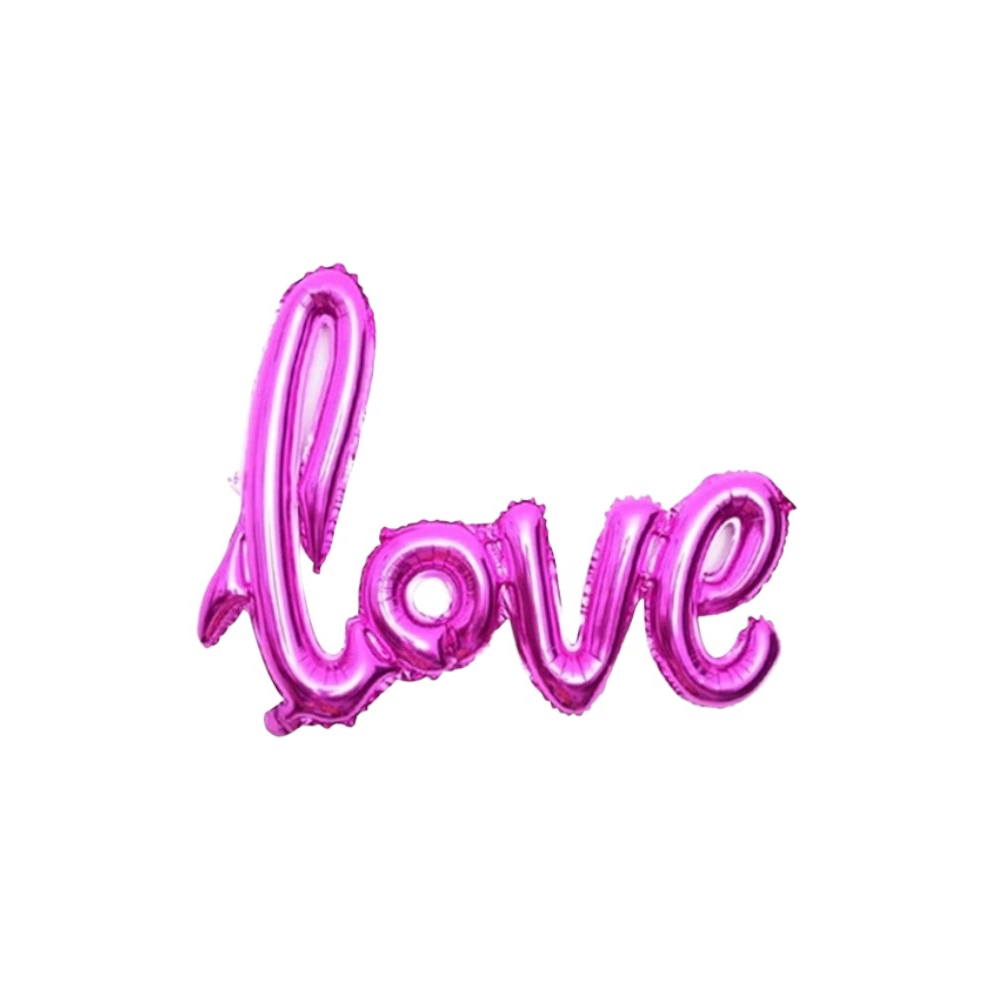 Globo "Love" en rosado Ballon - Miniatura 2
