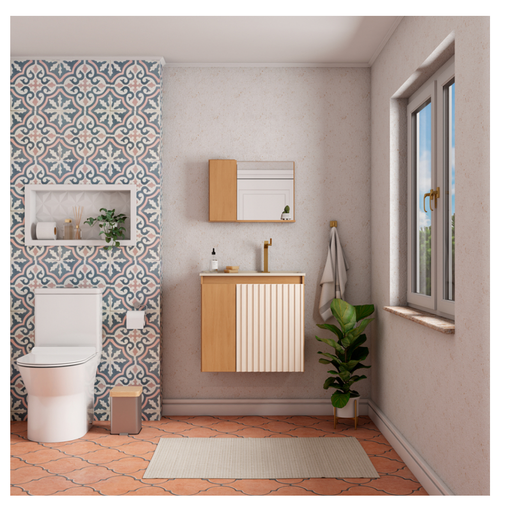 Mueble de baño arena en madera Cozimax Camomila - Miniatura 3