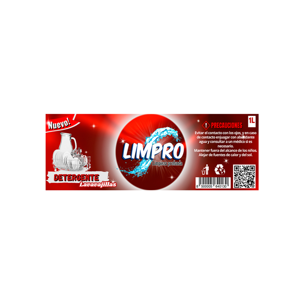 Detergente lavavajillas Limpro (1 L) - Miniatura 2