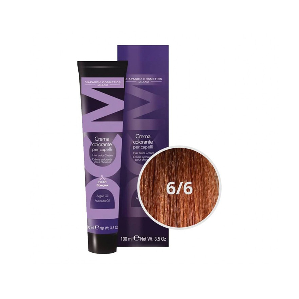 Crema colorante para el cabello DCM No. 6/6 Rubio Oscuro Cobrizo (100 ml) - Miniatura 3
