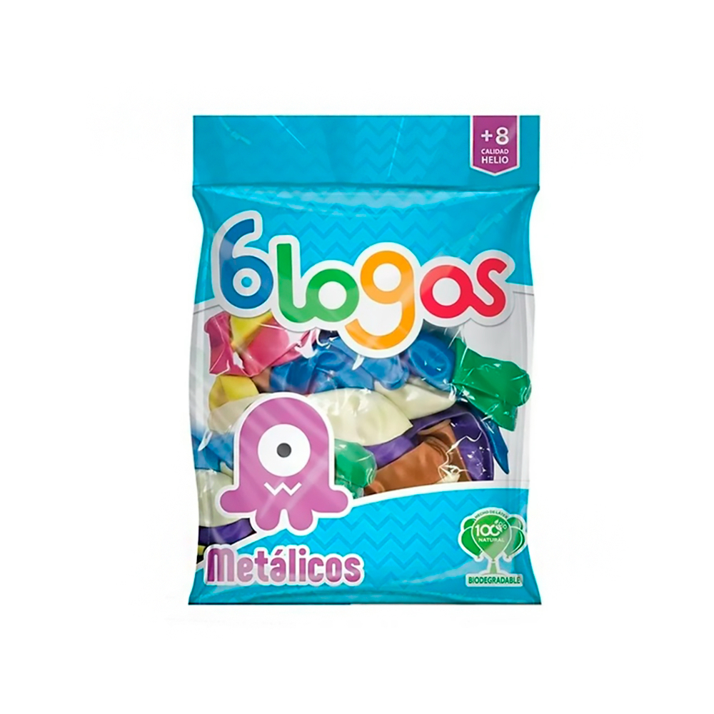 Paquete de globos surtido aperlado Blogos Metálicos (50 U) - Miniatura 3