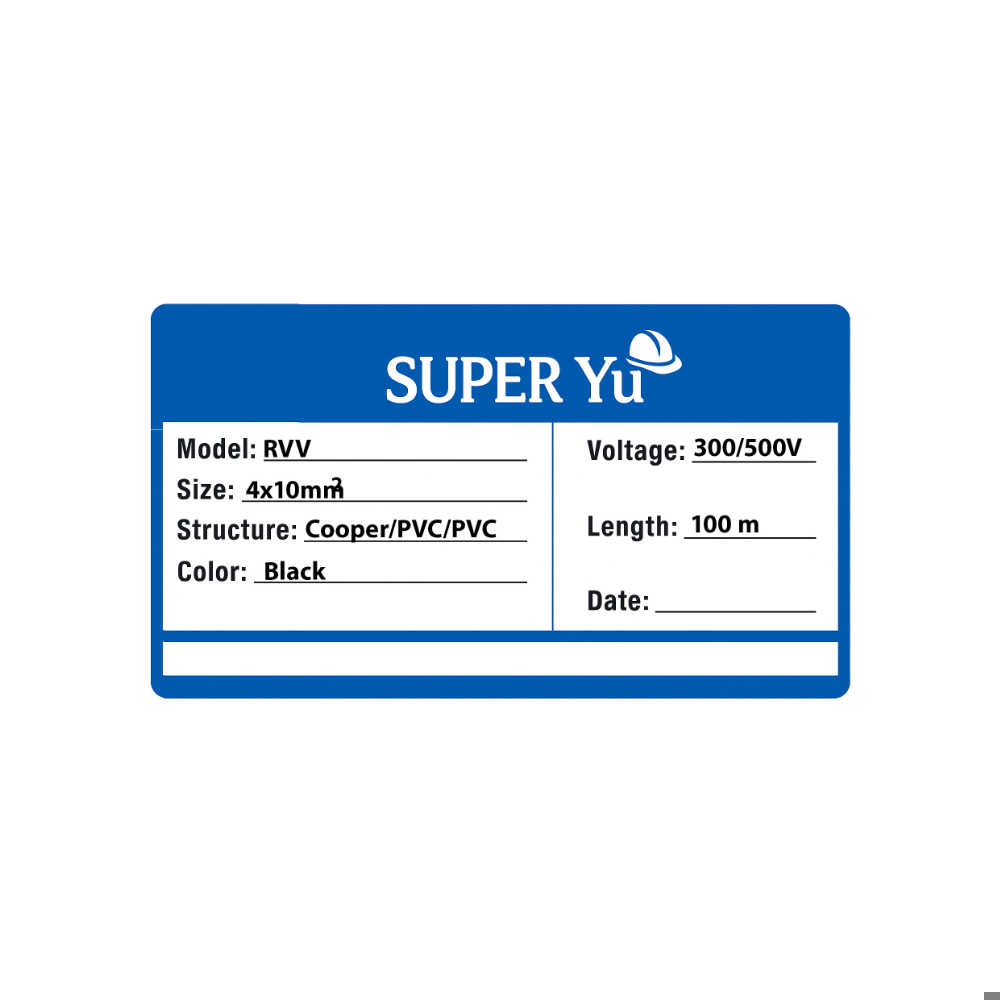 Cable negro 300/500 V sección 10 mm2 de 4 vías (100 m) - Miniatura 4