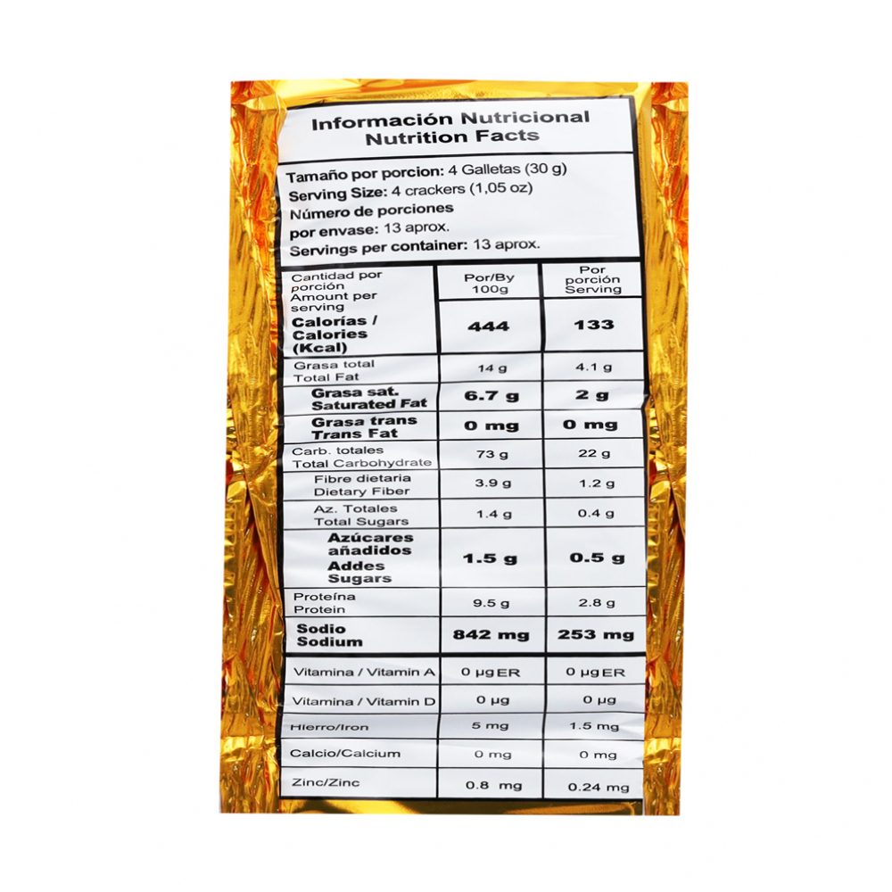 Galletas saladas sabor mantequilla Tomy Saltitacos (394 g / 13.89 oz) - Miniatura 3