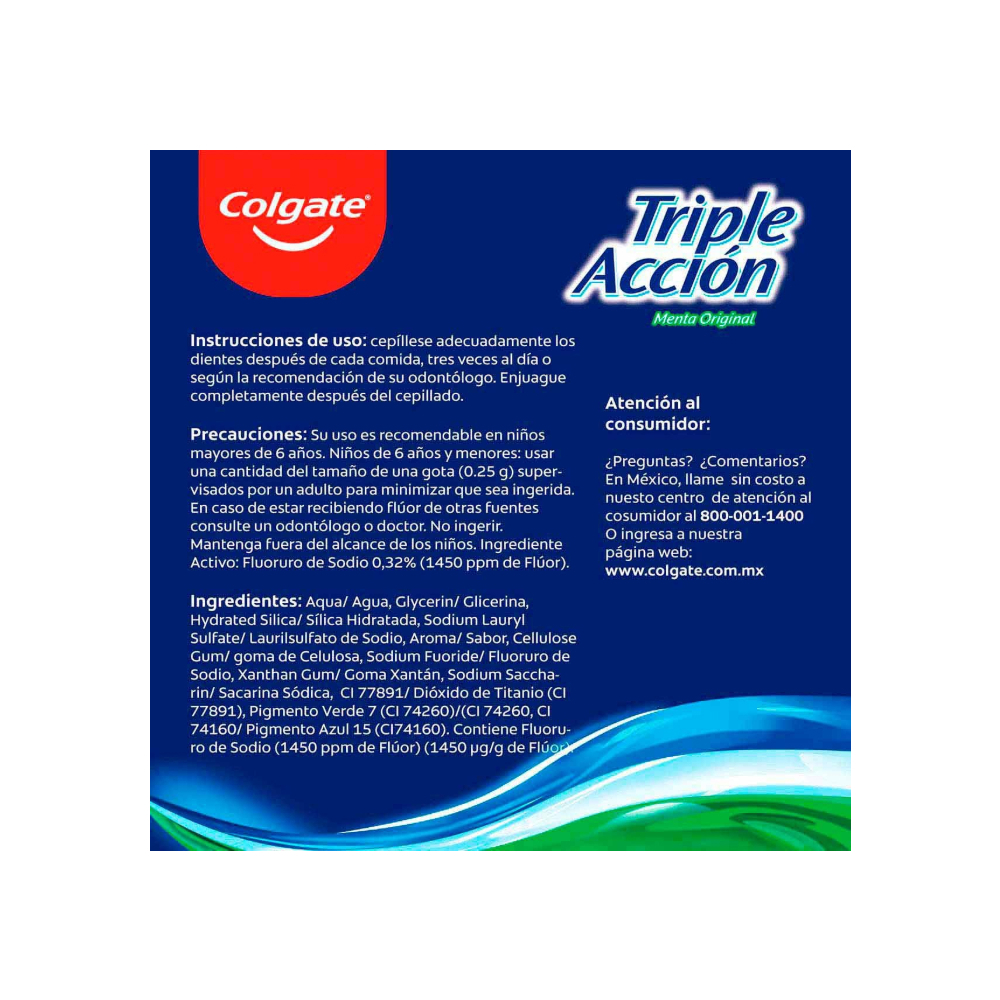 Pasta dental triple acciòn Colgate (150 ml) - Miniatura 4