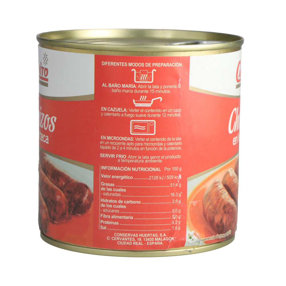 Chorizos en manteca Caminito (640 g / 1.41 lb) - Miniatura 2