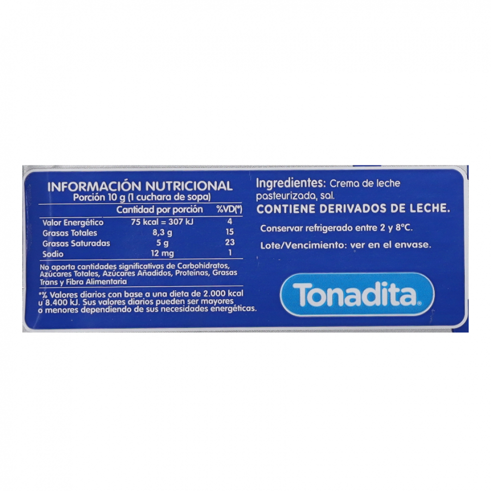 Mantequilla con sal Tonadita (200 g / 7.05 oz) - Miniatura 3