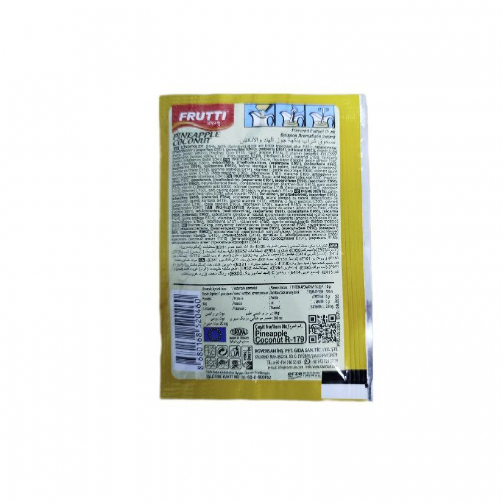 Refresco instantáneo sabor coco - piña Frutti Dream (10 g) - Miniatura 2