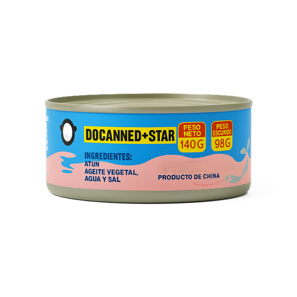 Atún en aceite vegetal Docanned Star (140 g / 4.9 oz) - Miniatura 2