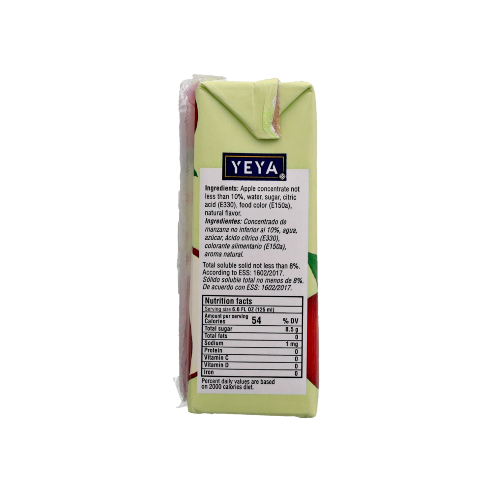 Jugo de frutas sabor manzana YEYA (125 ml / 4.2 oz) - Miniatura 4