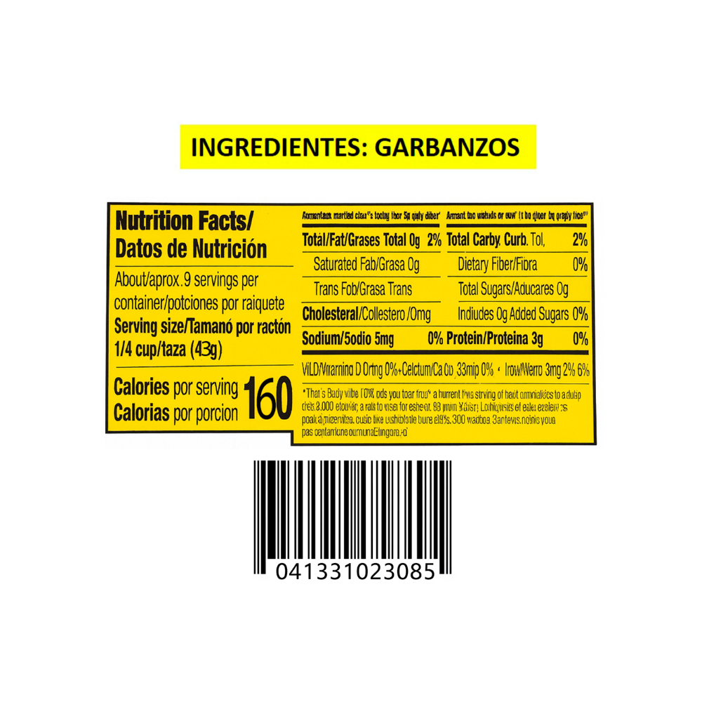 Garbanzos Goya (397 g / 14 oz) - Miniatura 3