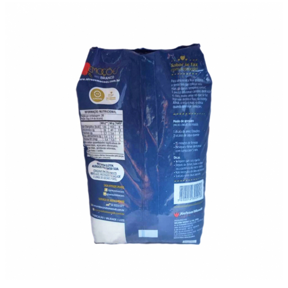 Arroz blanco brasileño Nelson Wendt (10 x 1 kg / 2.2 lb) - Miniatura 2