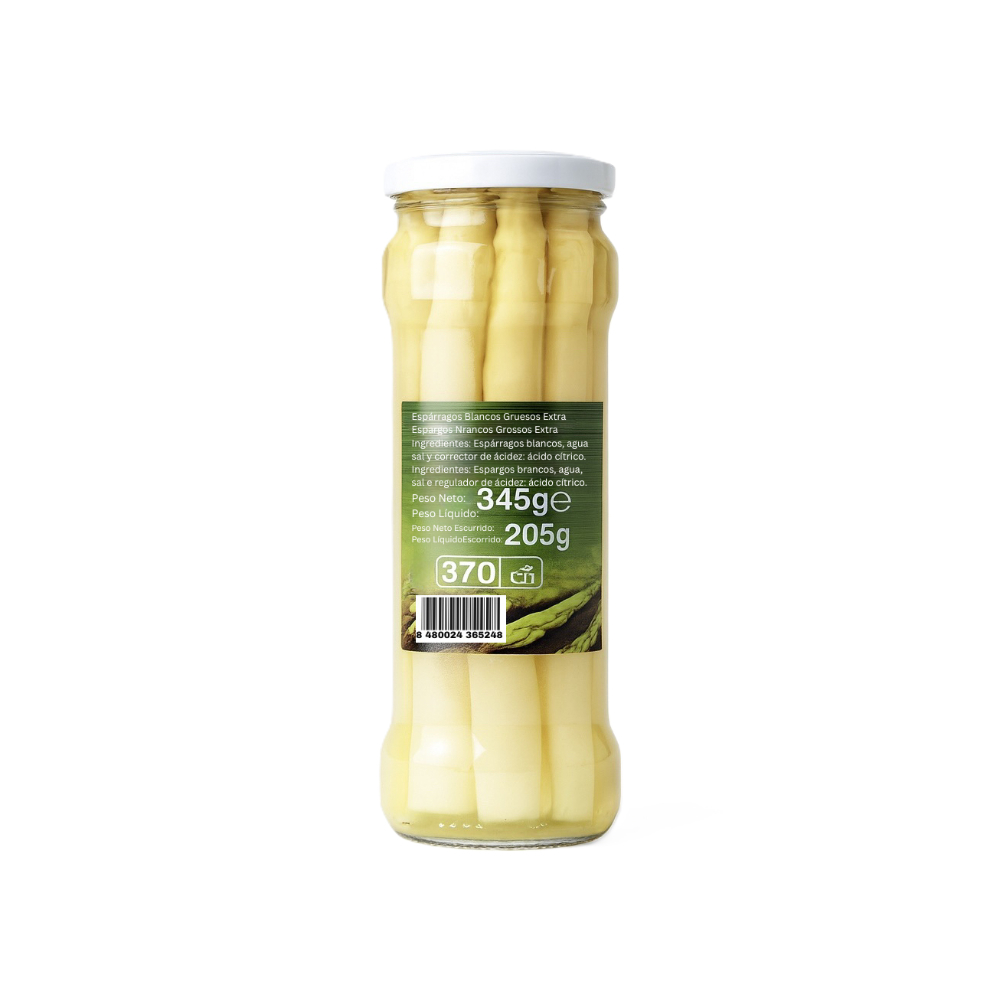 Espárragos blancos gruesos Vivó (345 g / 12.16 oz) - Miniatura 2