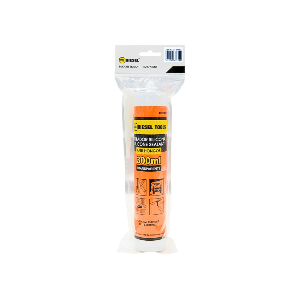 Sellador de silicona transparente antibacteriano Diesel Tools (300 ml / 10.5 oz) - Miniatura 2