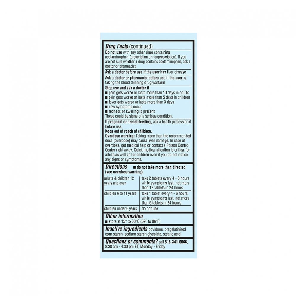 Acetaminofén 325 mg Reliable-1 (100 tabletas) - Miniatura 3