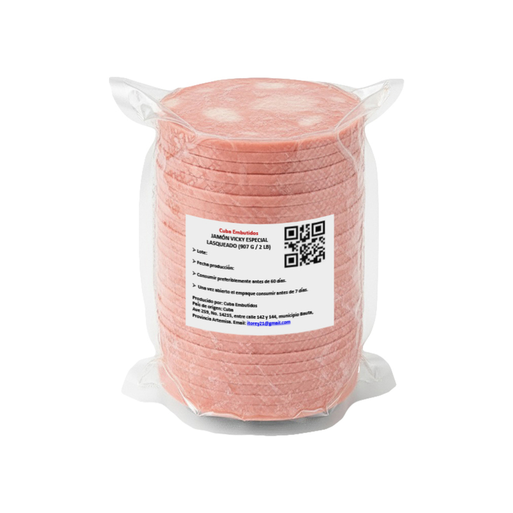 Jamón vicky especial lasqueadoCuba Embutidos (907 g / 2 lb) - Miniatura 4