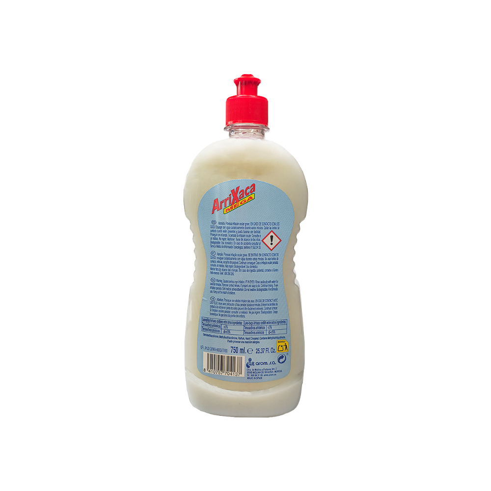Detergente lavavajillas dermoprotector concentrado Arrixaca (750 ml) - Miniatura 3