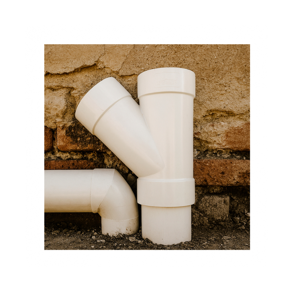 Conector PVC-U tipo Y de 4” para tubería de desagüe Malu - Miniatura 4