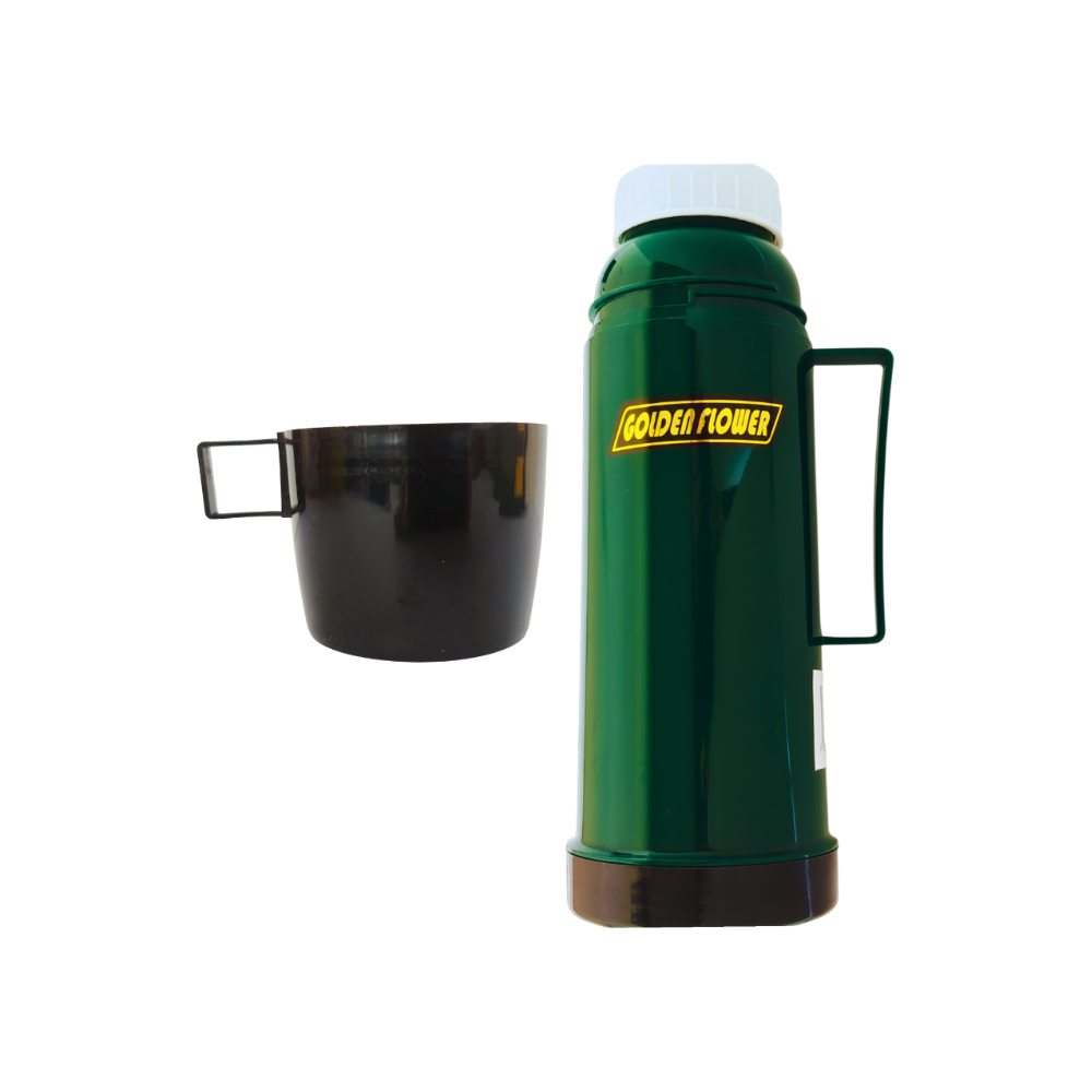 Termo verde oscuro Golden Flower - Miniatura 2