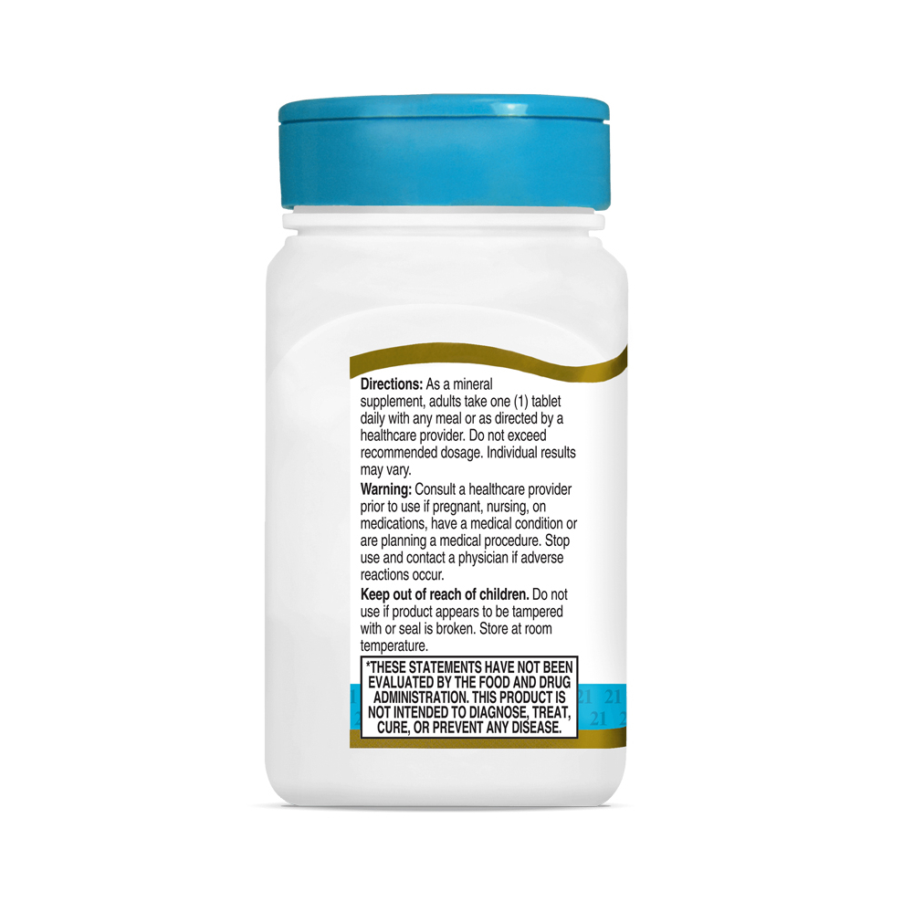 Picolinato de cromo 200 mcg 21st Century (100 tabletas) - Miniatura 3