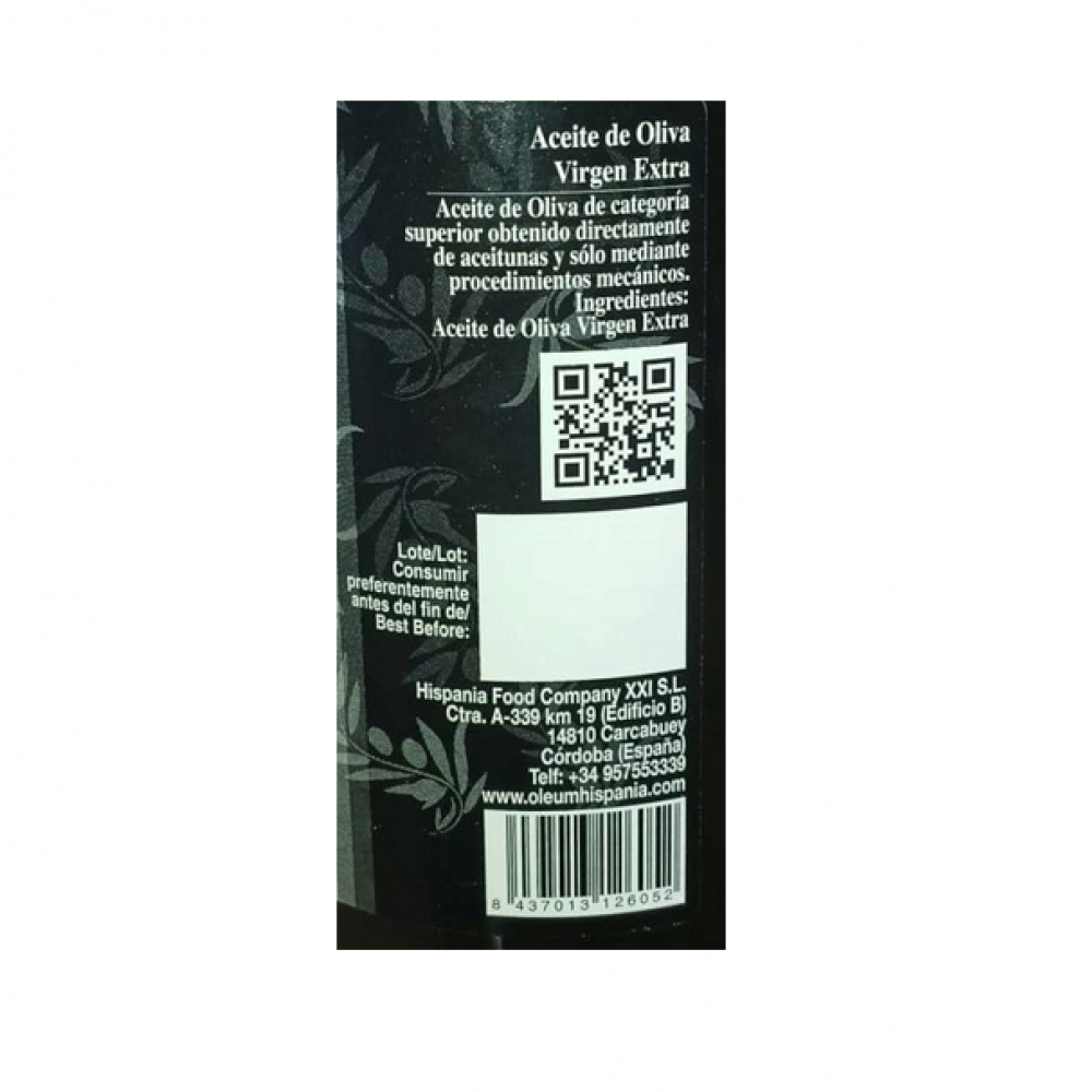 Aceite de oliva virgen extra Oleum Hispania (1 L) - Miniatura 3