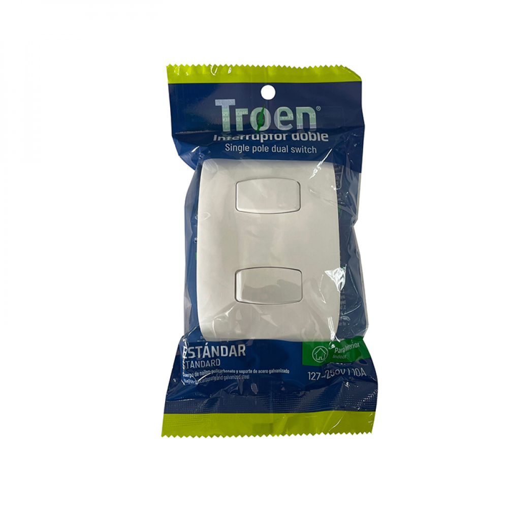 Interruptor doble de 10 A Troen - Miniatura 4