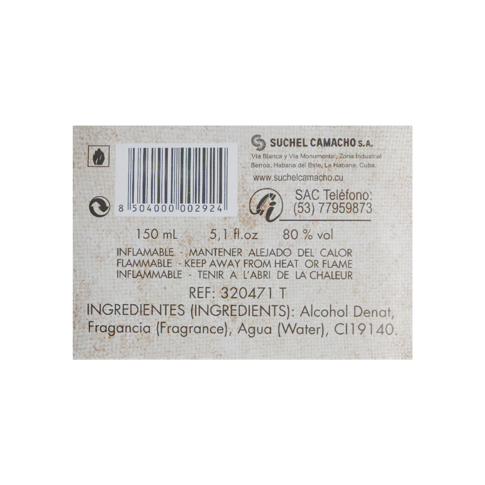 Eau de toilette para mujer Bayamo Suchel Camacho (150 ml) - Miniatura 4