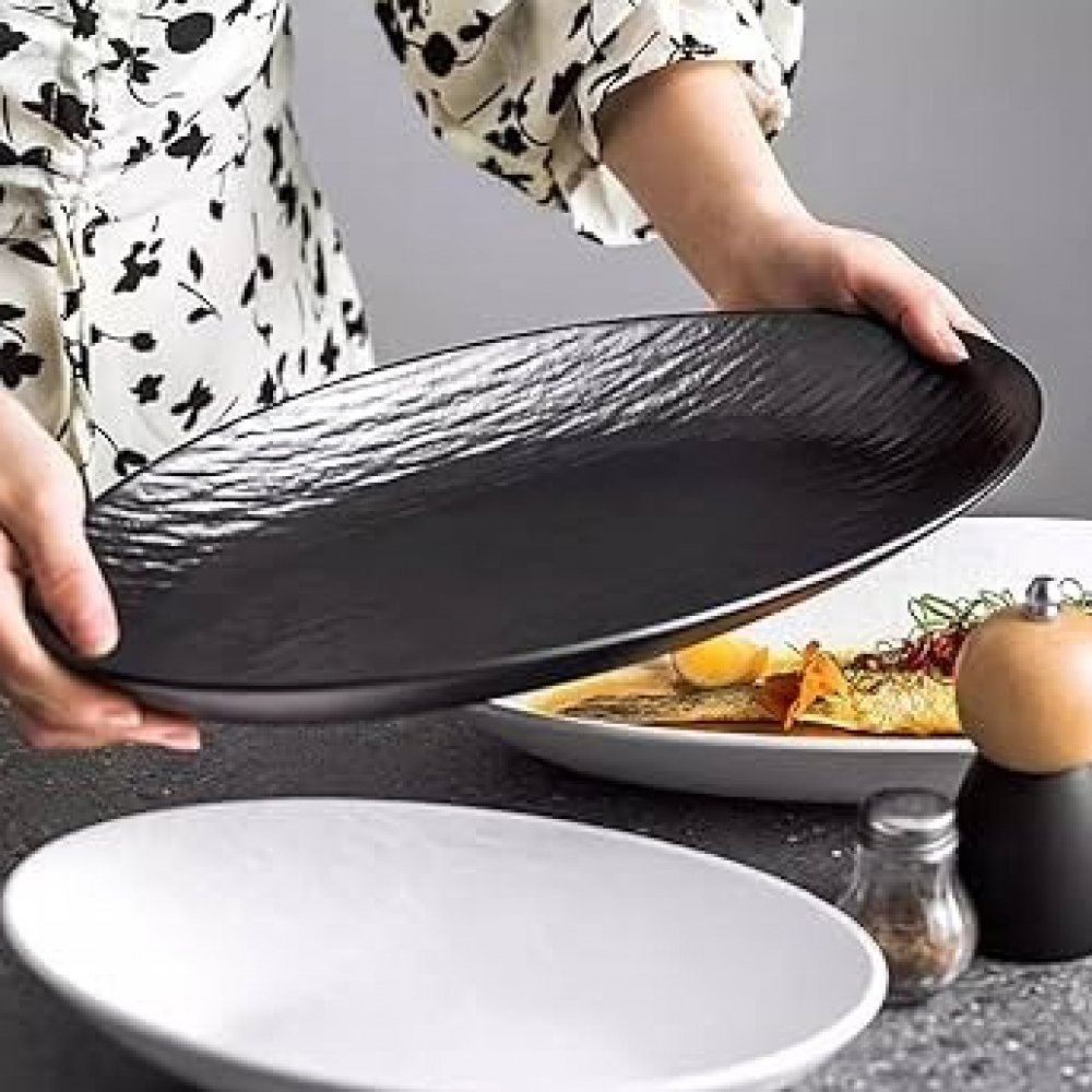 Bandeja ovalada color negro Kulsan - Miniatura 2
