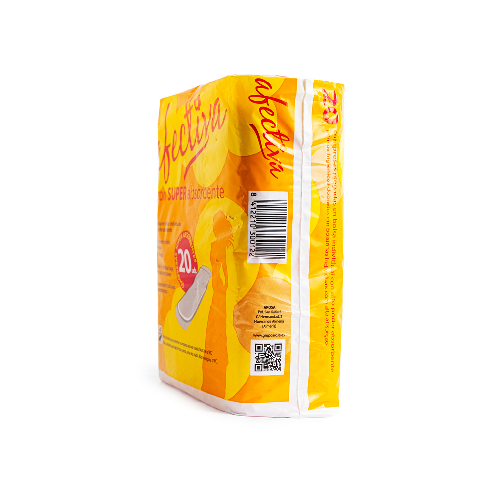 Compresas sanitarias súper absorbentes Afectiva (20 U) - Miniatura 4