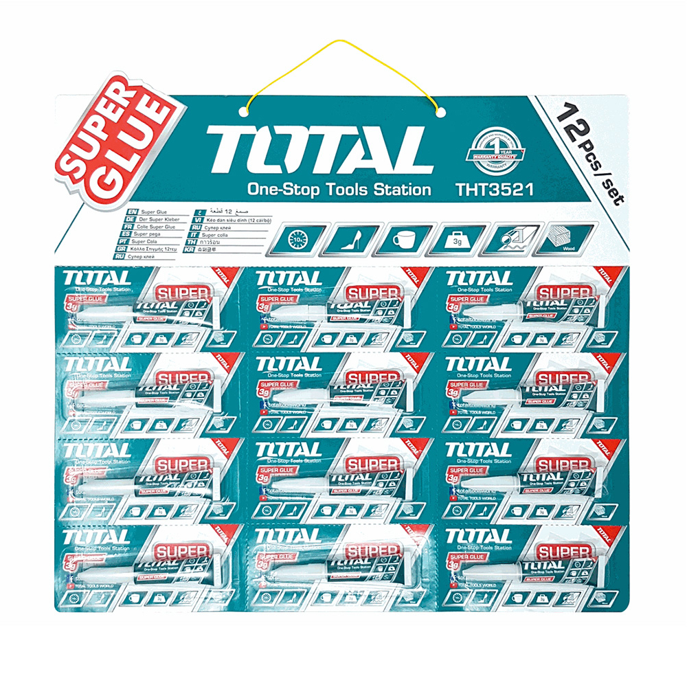 Super pegamento THT3521 Total Tools (12 U) - Miniatura 3