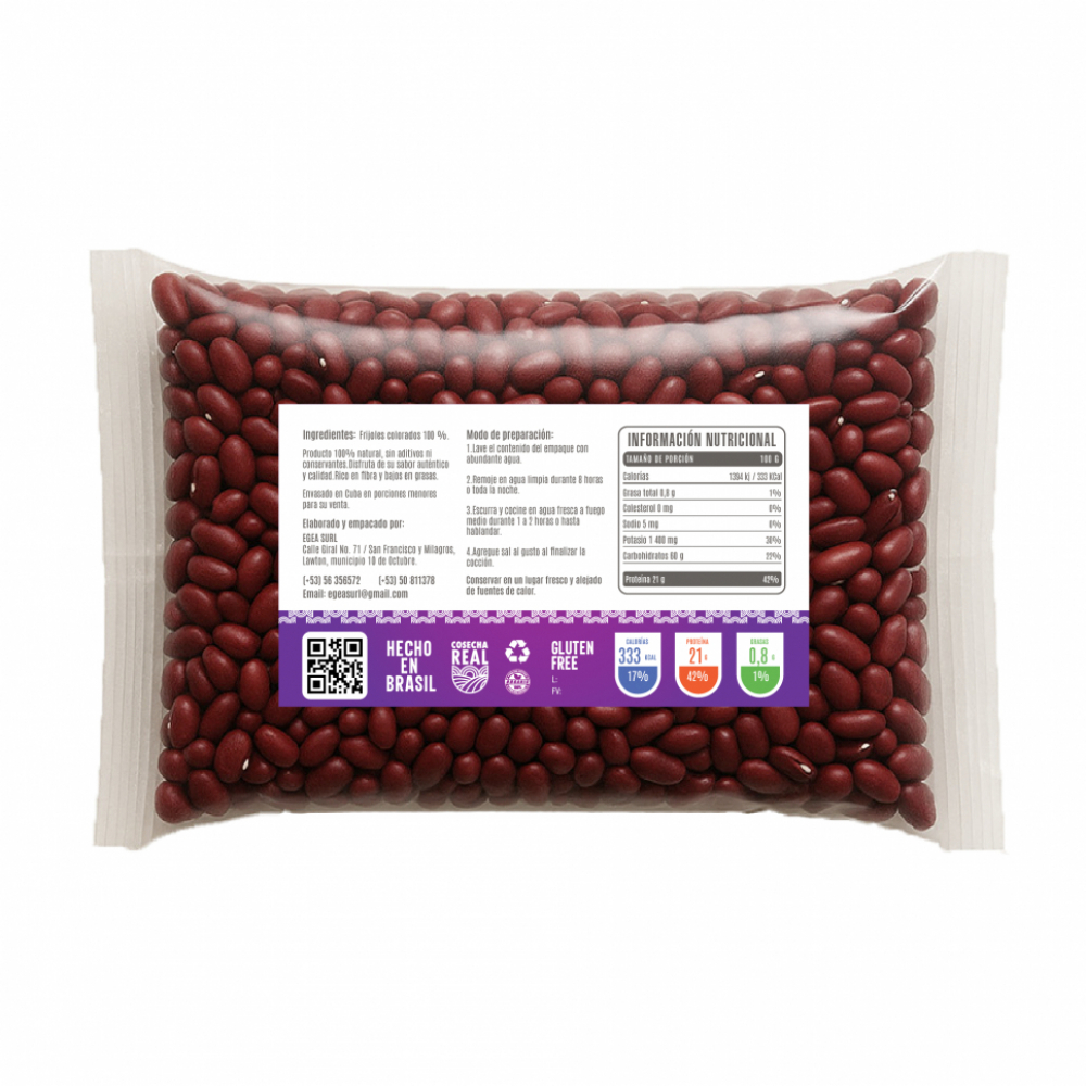 Frijoles colorados Cosecha Real (4 x 1 kg / 2.2 lb) - Miniatura 3