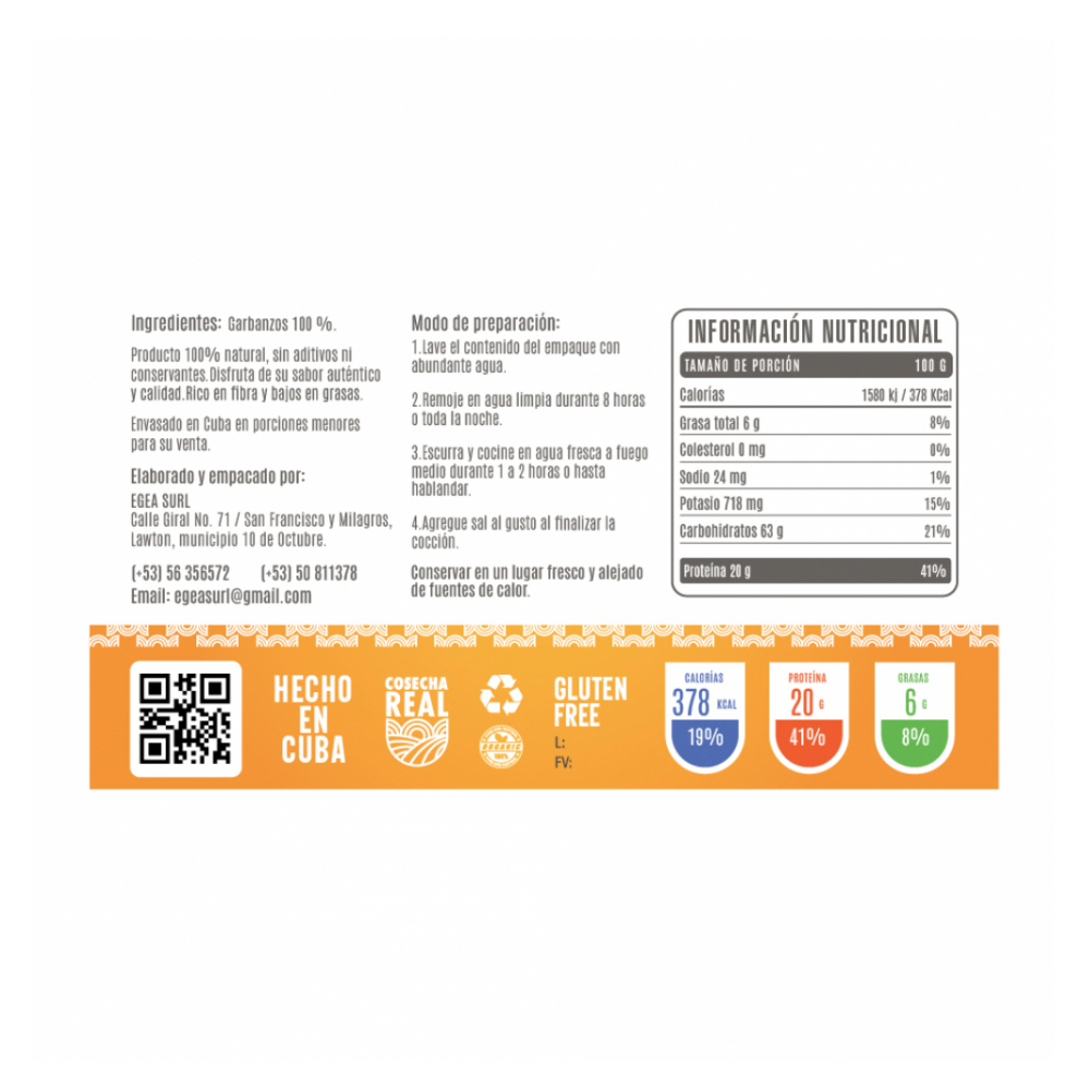 Garbanzos Cosecha Real (6 x 1 kg / 2.2 lb) - Miniatura 2