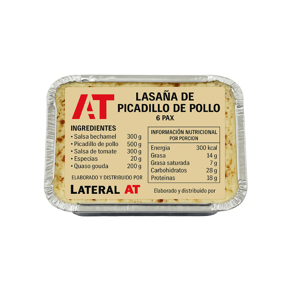 Lasaña de picadillo de pollo Lateral (6 personas) - Miniatura 3