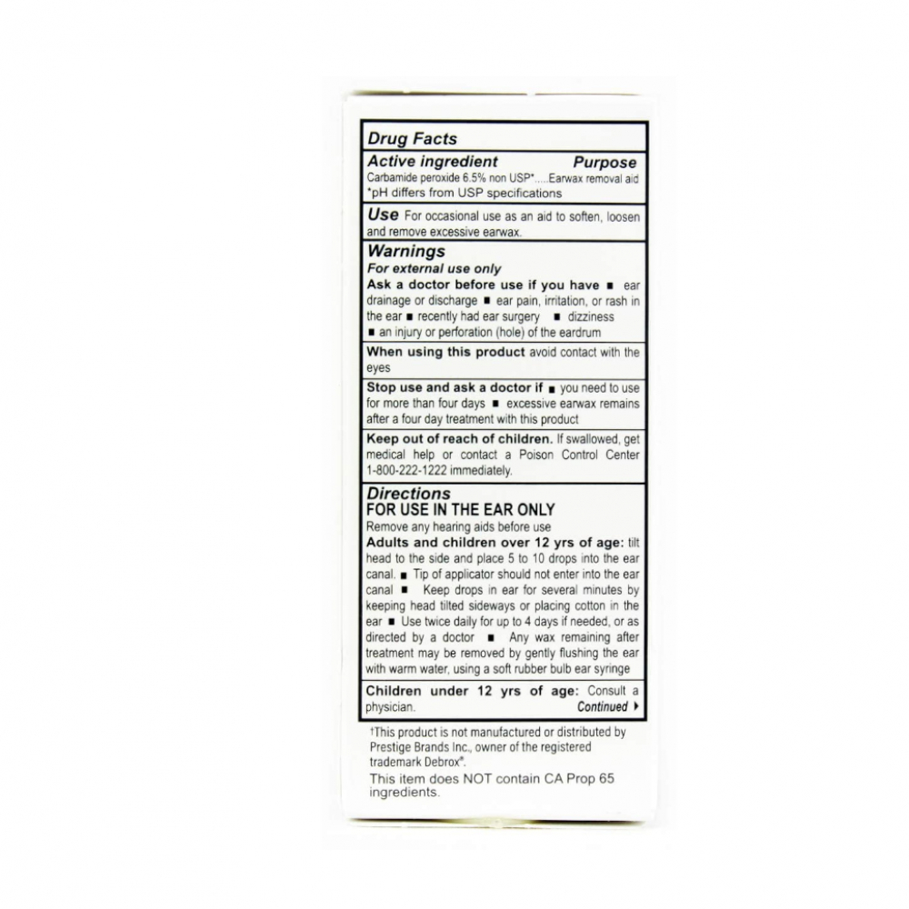 Gotas óticas de peróxido de carbamida 6.5% Major (15 ml) - Miniatura 3