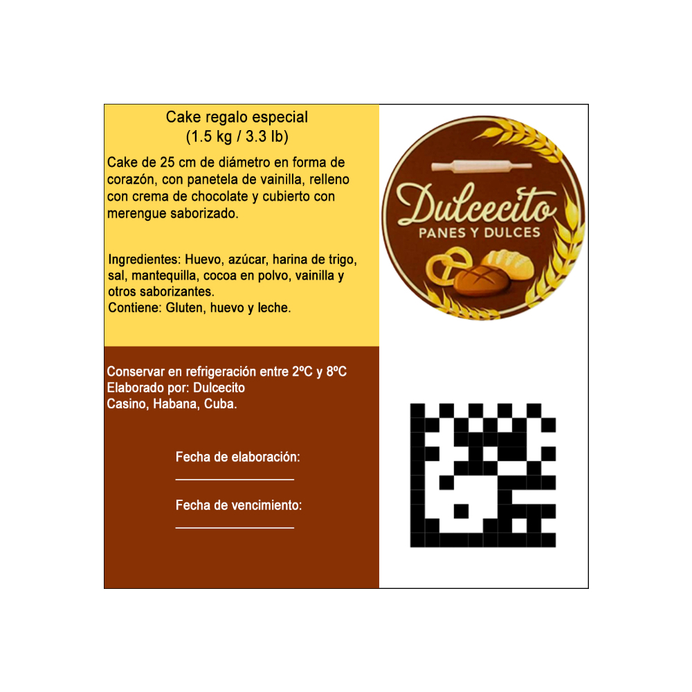 Cake regalo especial Dulcecito (para 18 personas) - Miniatura 3