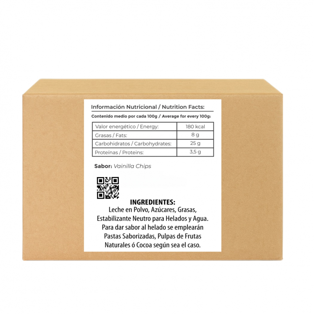 Helado sabor vainilla chip Alask (4 L) - Miniatura 2
