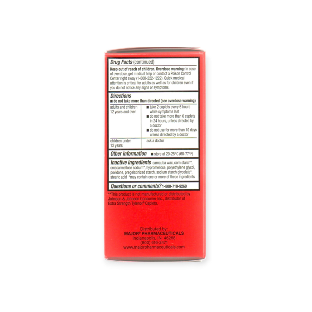 Acetaminofén 500 mg Major (100 cápsulas) - Miniatura 2