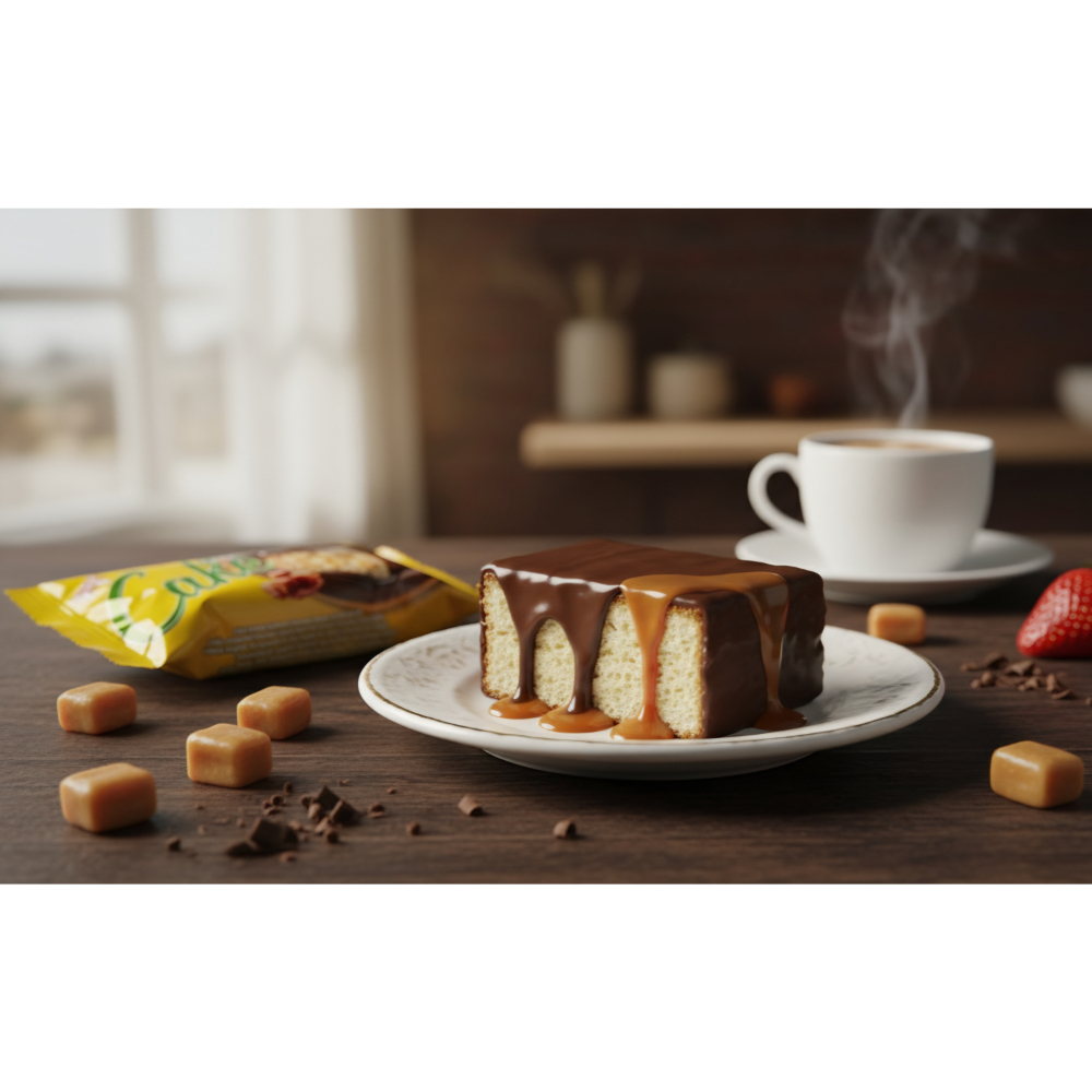 Pastel de chocolate relleno de caramelo Choco Latey (50 g / 1.76 oz) - Miniatura 4