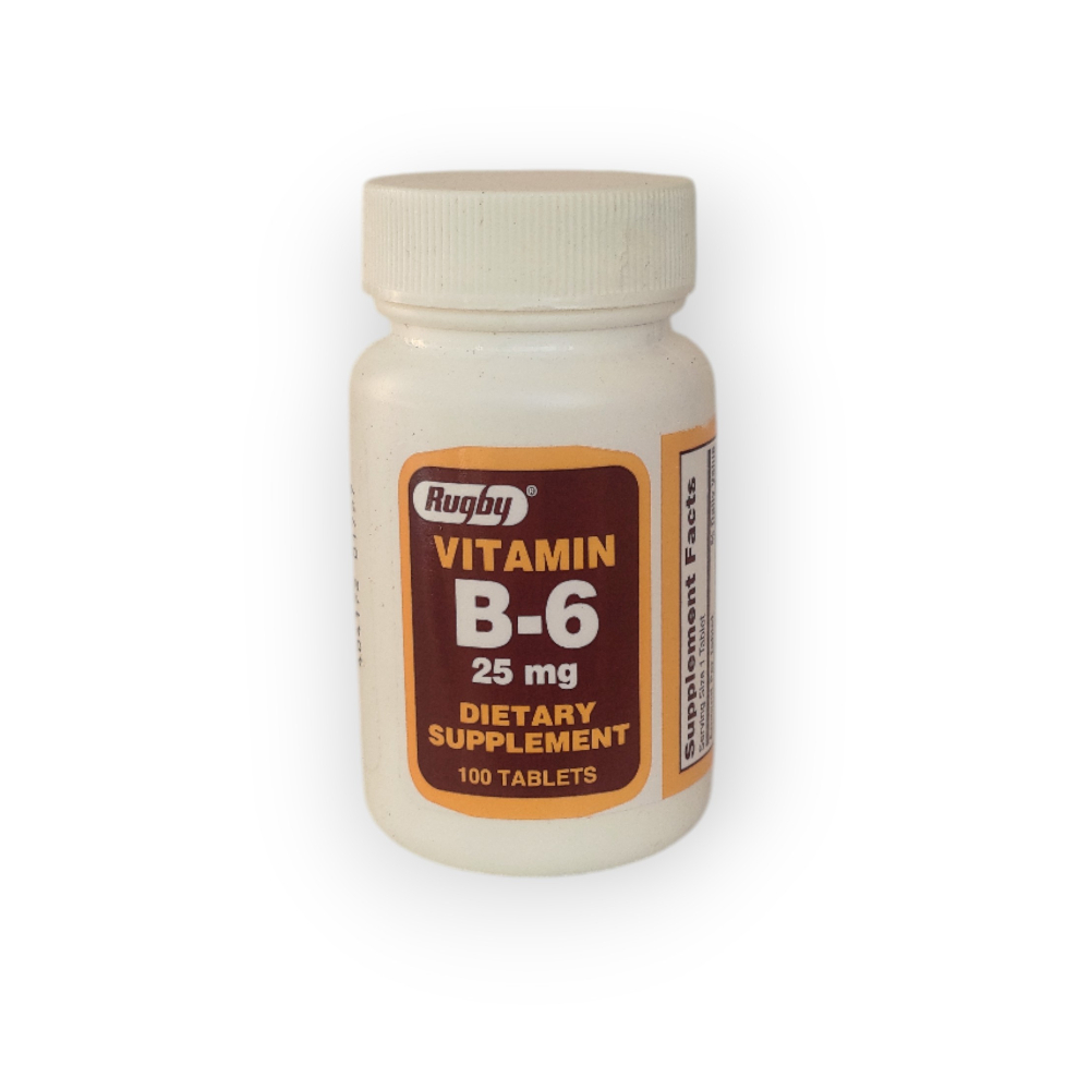 Vitamina B-6 25 mg Rugby (100 tabletas) - Miniatura 4