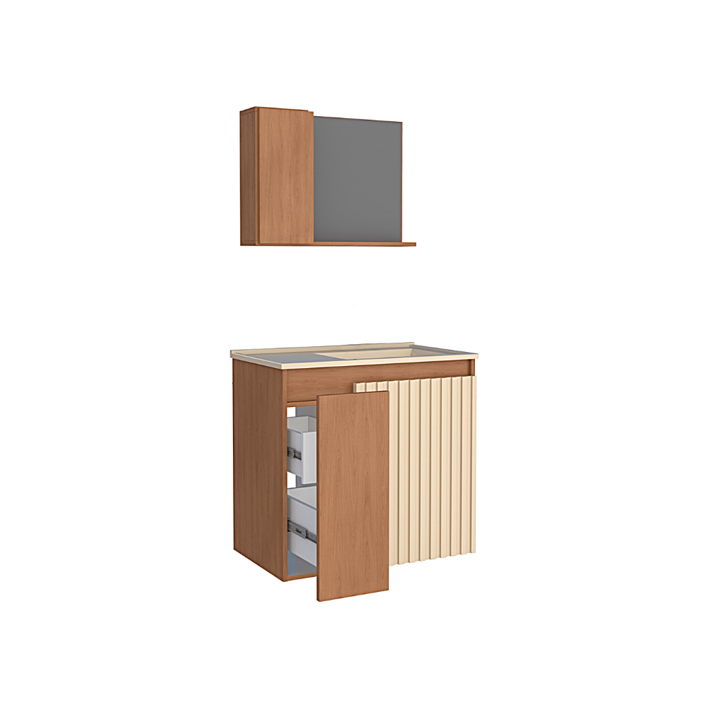 Mueble de baño arena en madera Cozimax Camomila - Miniatura 2