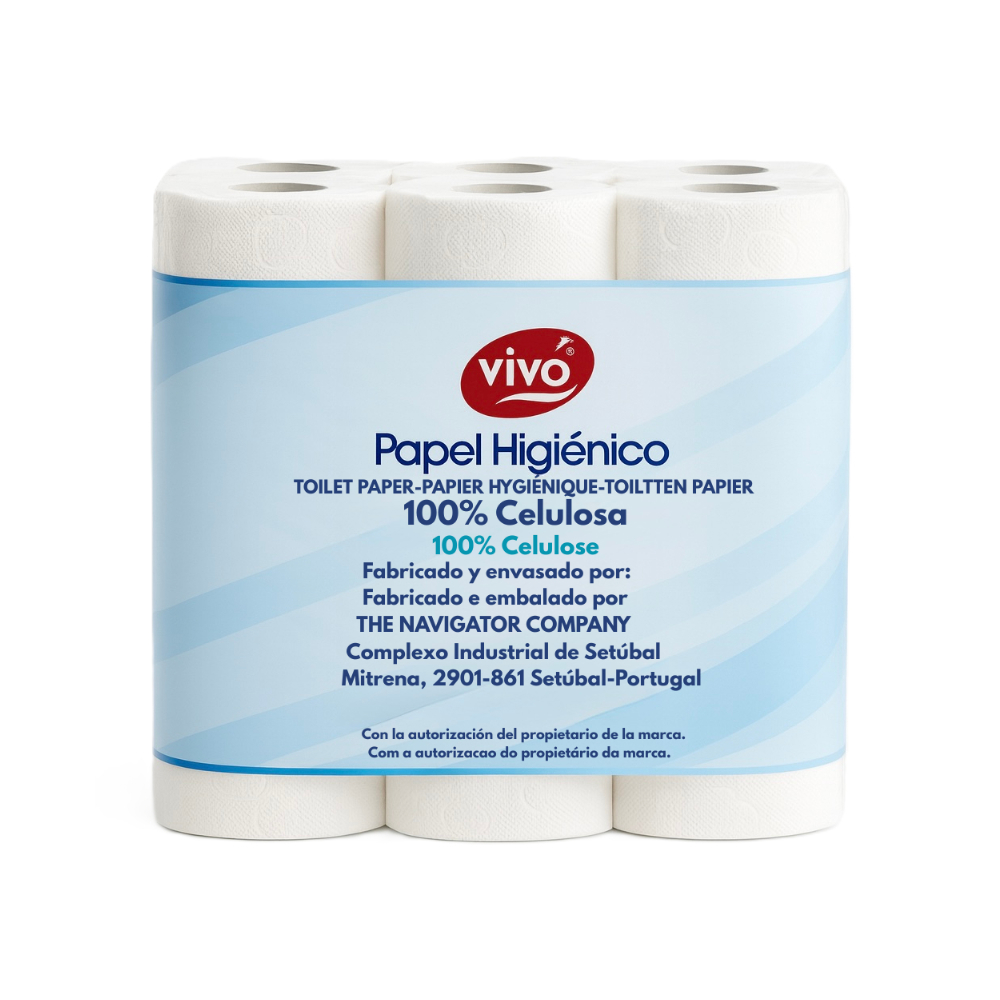 Papel sanitario doble capa Vivo (794 g / 28 oz) - Miniatura 2