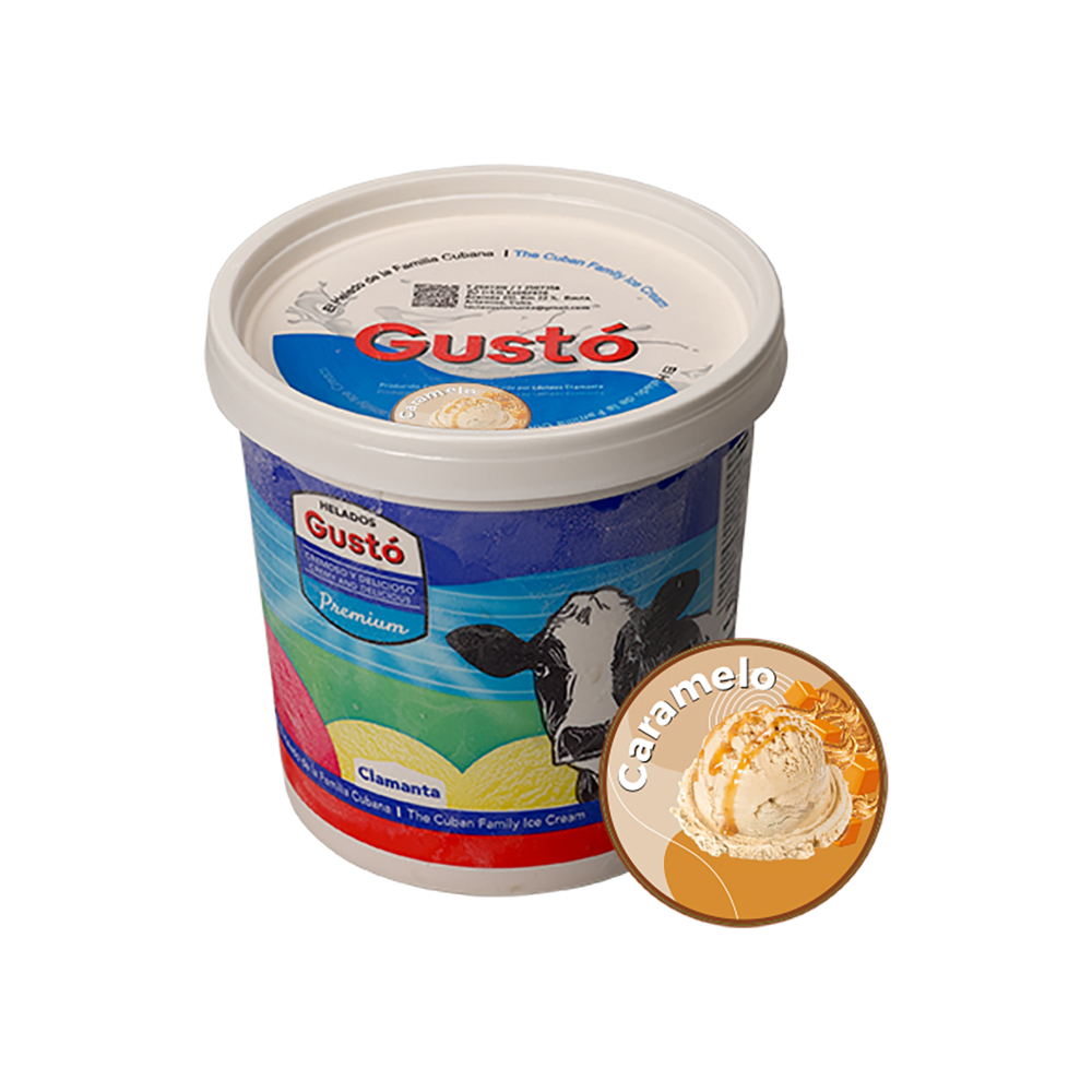 Helado Premium de caramelo Gustó (1 L) - Miniatura 2
