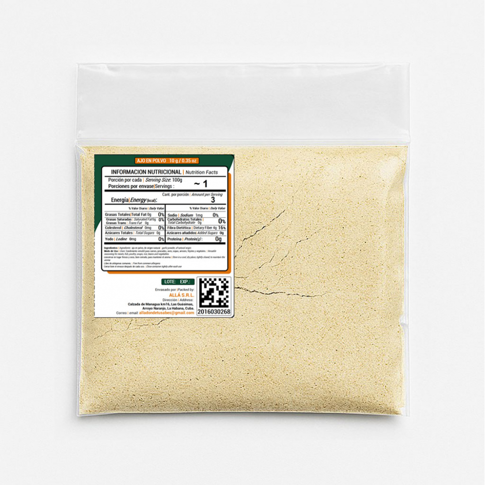 Ajo en polvo ALLÁ (10 g / 0.35 oz) - Miniatura 4