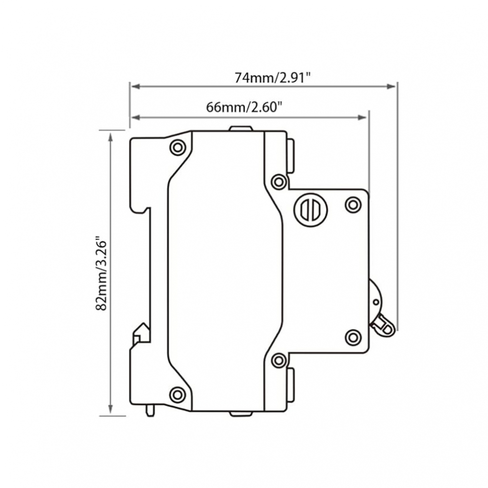 Interruptor - breaker - termomagnético de 20 A 1 polo tipo europeo Troen - Miniatura 3