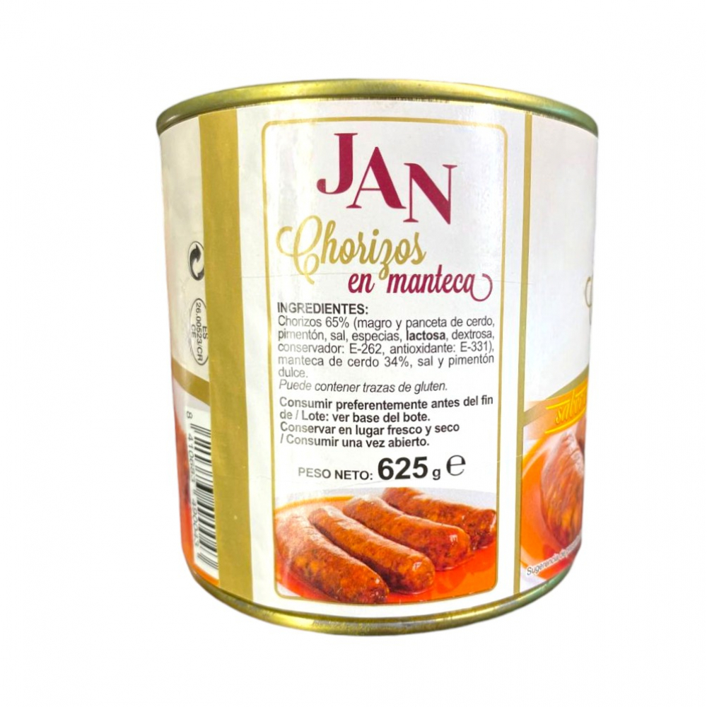Chorizos en manteca Jan (625 g / 1.38 lb) - Miniatura 2