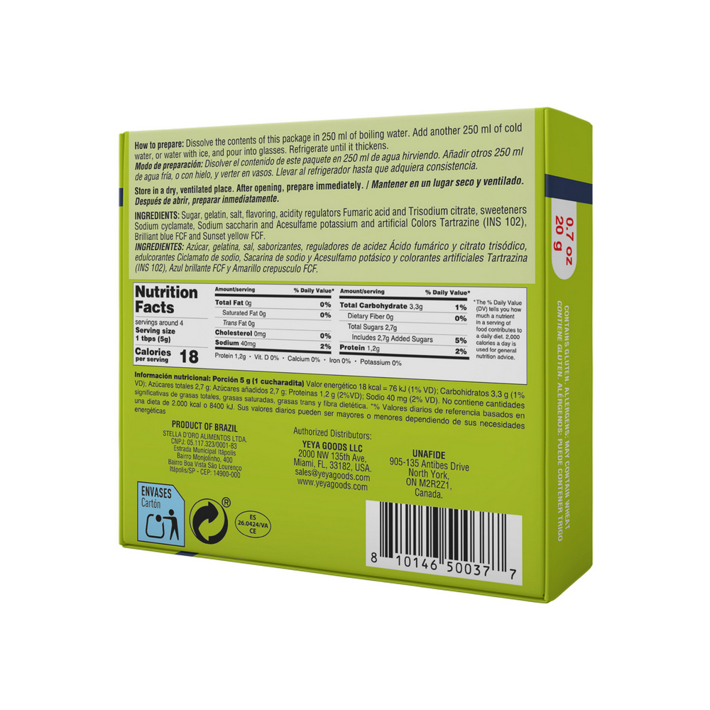 Gelatina sabor limón YEYA (20 g) - Miniatura 2