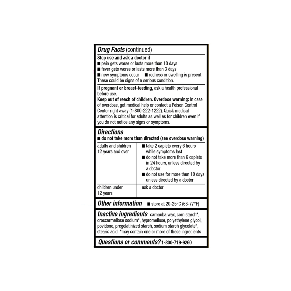 Acetaminofén 500 mg GoodSense (50 tabletas) - Miniatura 4