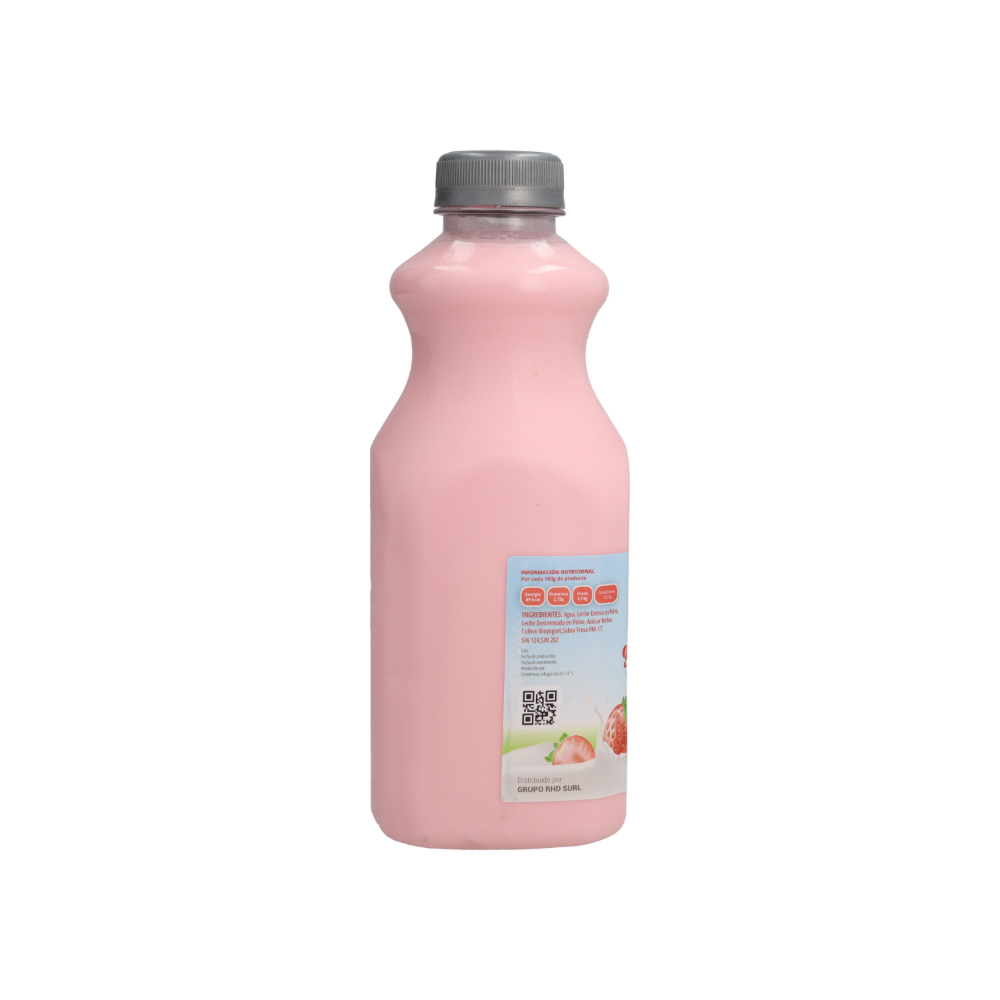 Yogurt probiótico de coágulo sabor fresa RHD (1 L) - Miniatura 3
