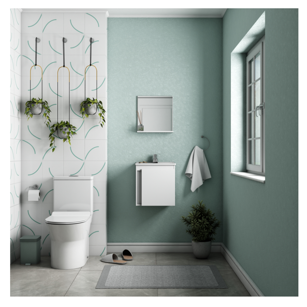 Mueble de baño blanco en madera Cozimax Onyx - Miniatura 2