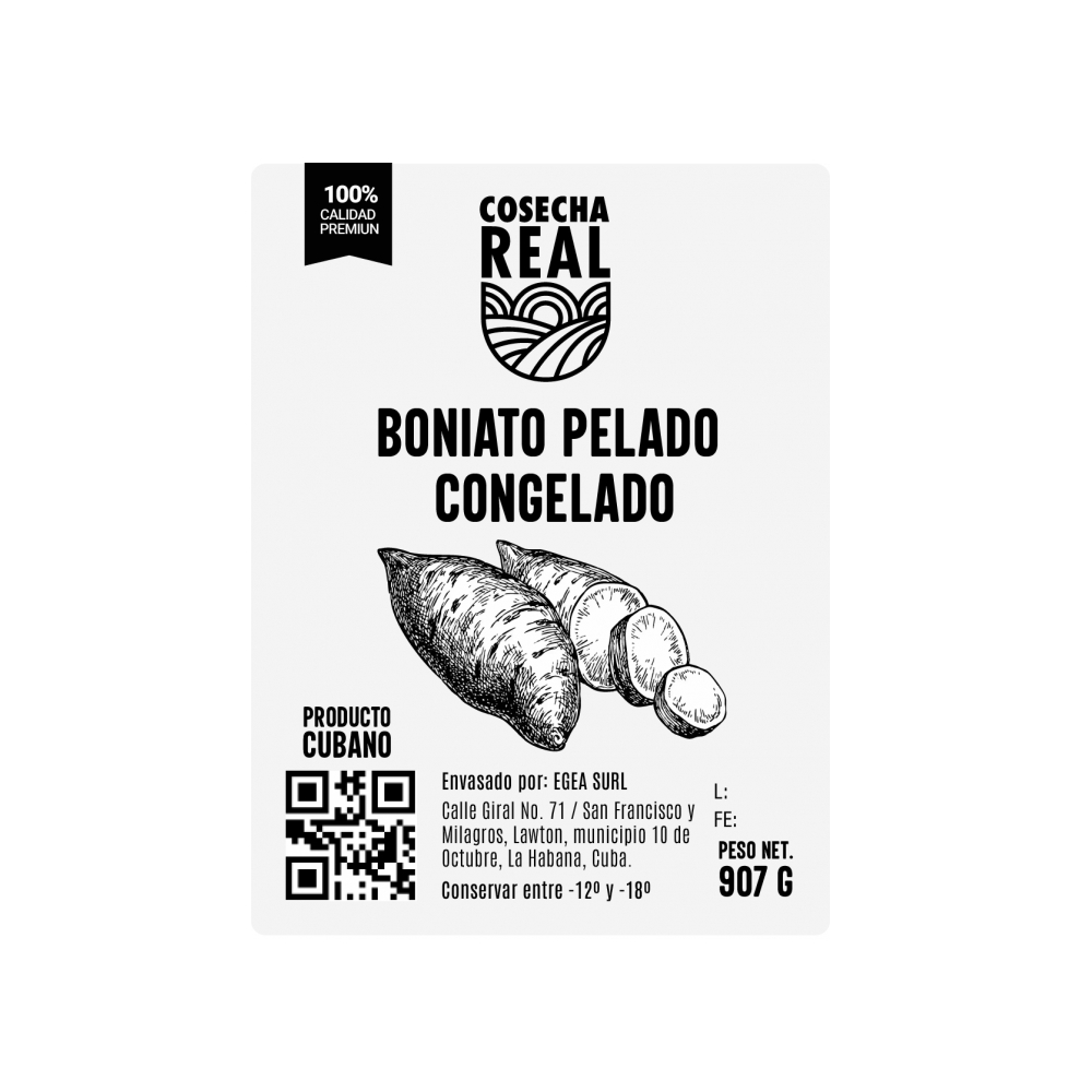 Boniato pelado y congelado Cosecha Real (907 g / 2 lb) - Miniatura 3